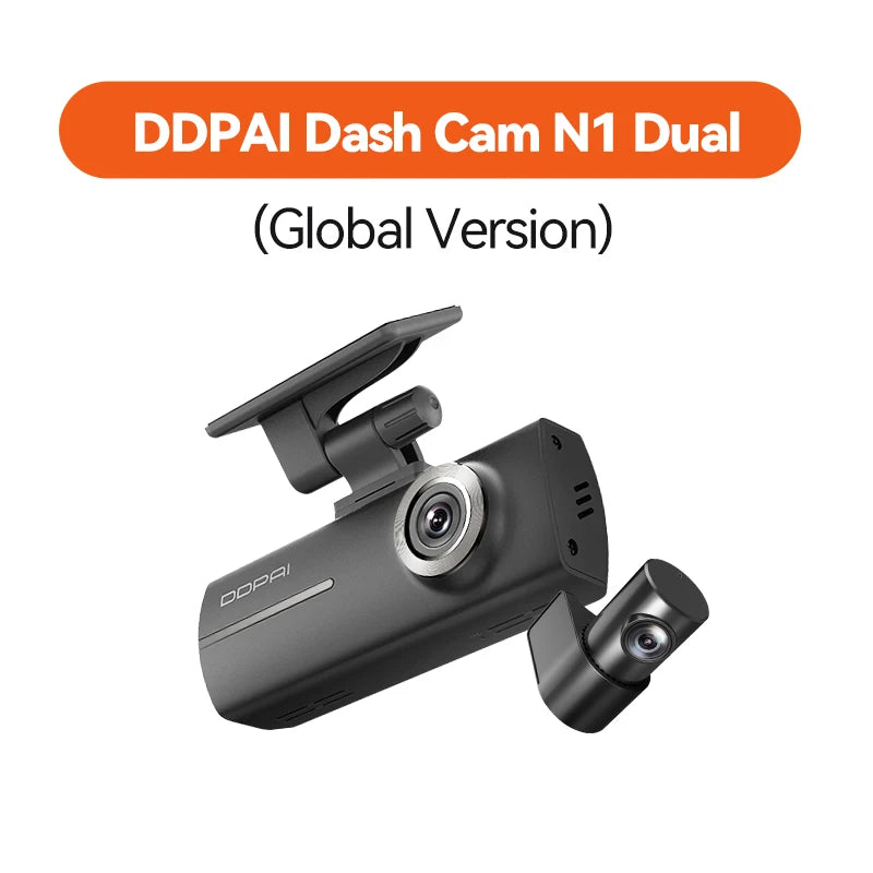 DDPAI N1 Dual – Dashcam Avant/Arrière 1296P, Vision Nocturne, App WiFi