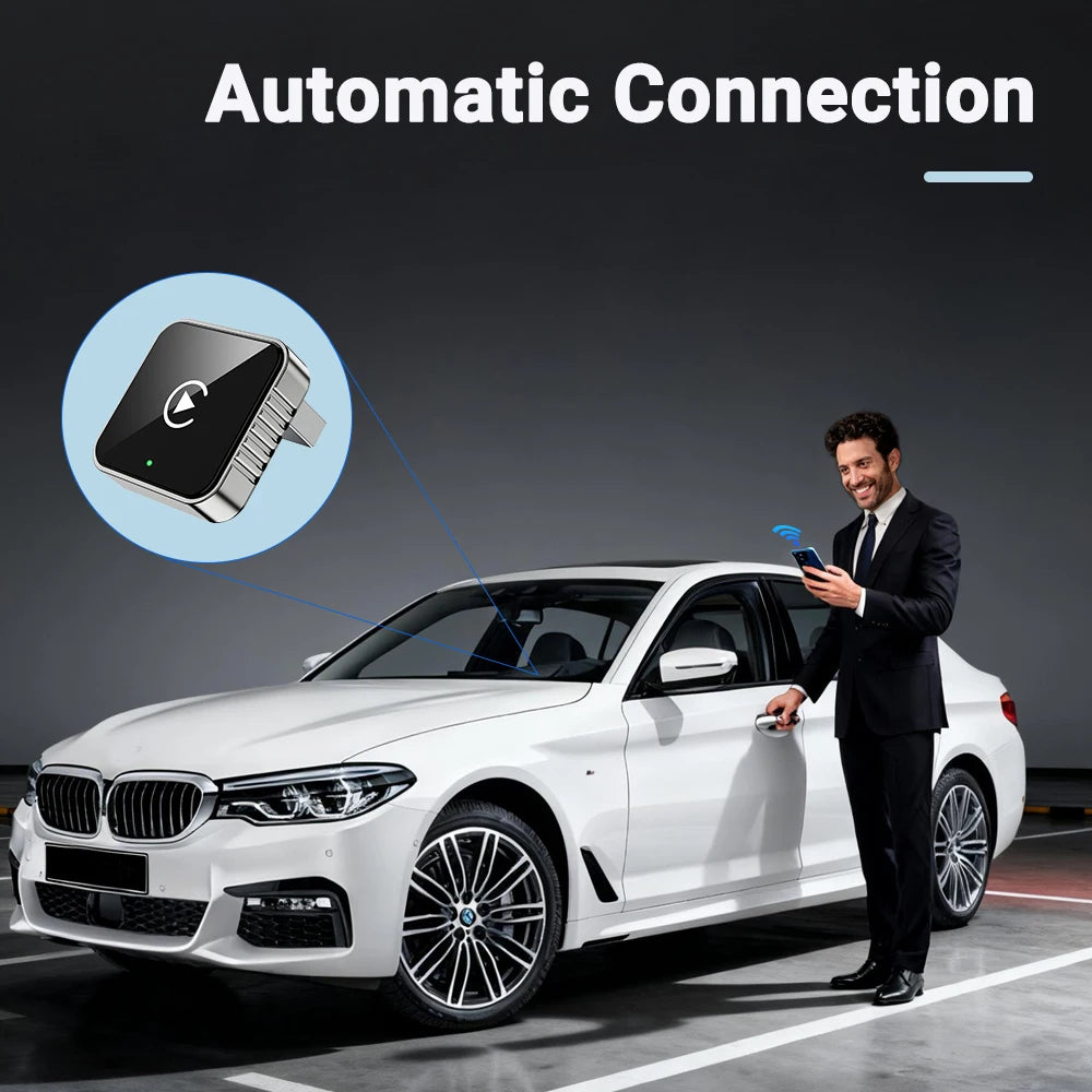 Adaptateur CarPlay & Android Auto Sans Fil XUDA – Plug & Play, Compatible Autoradio OEM